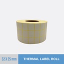 Thermal Sticker 25x32mm - 5000 pcs/roll