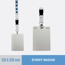 Event Badge 100x300mm - Name Label