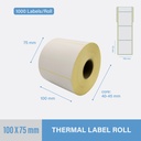 Thermal Sticker 100x75mm - 1000 pcs/roll