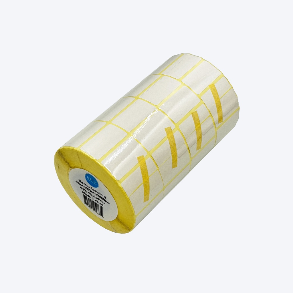 Thermal Sticker 40x22mm - 2000 pcs/roll