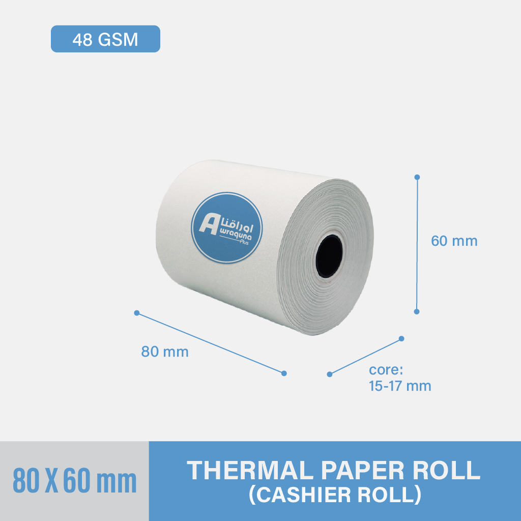 Thermal Cashier Roll 80x60mm
