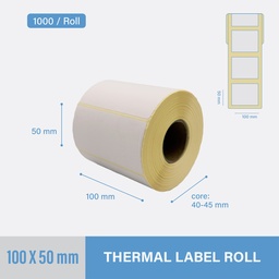[TL10050] Thermal Label 100x50mm - 1000 pcs/roll