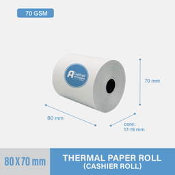 [TR8070-PLUS] Thermal Cashier Roll 80x70mm - PLUS
